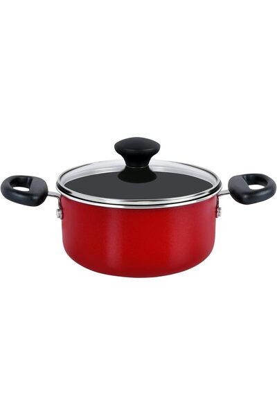 Generic Prestige Cookware Set of 12 Pieces, Red - PR20486, Aluminum, 24 cm