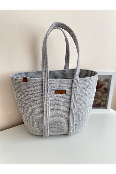 MS Glassware Σειρά Wicker House Jute Beach Bag, Arm and Hand Castle