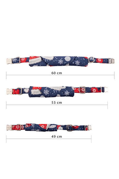 Elvellon AirTag Uyumlu Bandanalı Köpek Tasması – 3 Boy, 8 Desen Seçeneği | Dayanıklı ve Şık