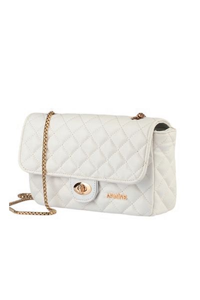 Armine Arm-310 White Skin Women's Shoulder Bag