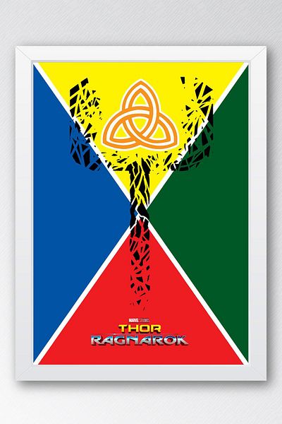 Saturn Επιτραπέζιο με κορνίζα Thor Ragnarok - Επιτραπέζια αφίσα ταινίας Marvel