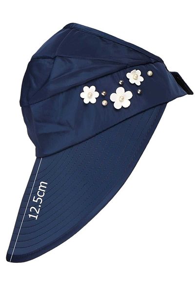 Trenderrs Women's Floral Patterned Summer Visor Hat