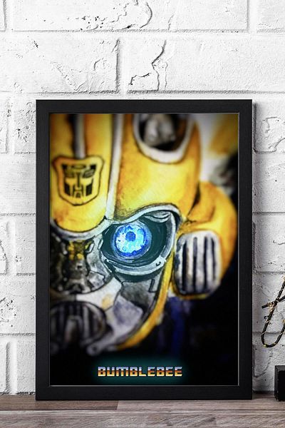 Saturn Pictură înrămată Transformers Bumblebee - Pictură poster film