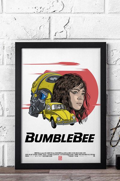 Saturn Pictură înrămată Transformers Bumblebee - Pictură poster film