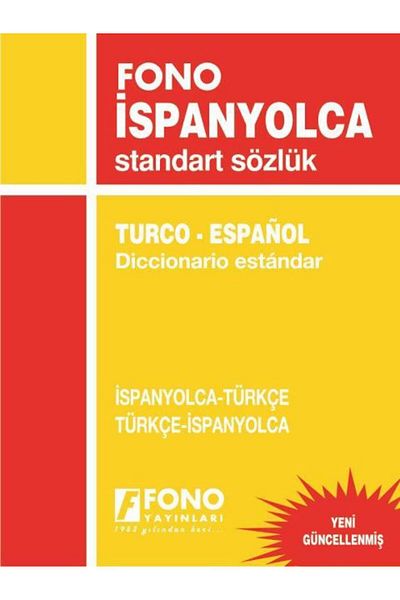 Fono Yayınları Spanish / Turkish - Turkish / Spanish Standard Dictionary