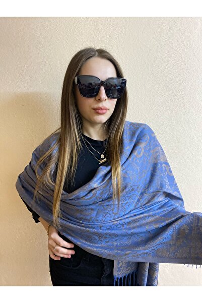 sema aksesuar Pashmina Şal Viskon Kadın Paşmina Omuz Şalı 180x75 Cm Püsküllü Yüksek Kalite Hediyelik