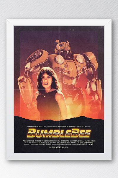 Saturn Pictură înrămată Transformers Bumblebee - Pictură poster film