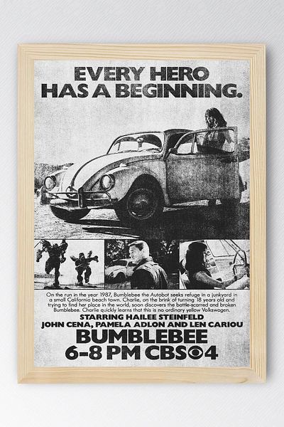 Saturn Pictură înrămată Transformers - Pictură poster film Bumblebee