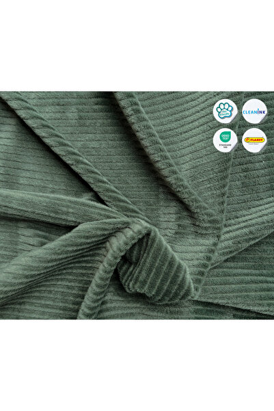 FUNZY Fitilli Kadife Döşemelik Yeşil Kumaş Koltuk, Berjer, Kırlent Için Döşemelik Kumaşı Oekoteks100