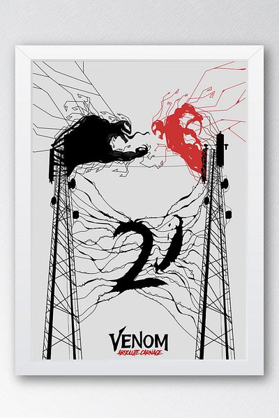 Saturn Pictură înrămată Venom - Pictură poster film Marvel
