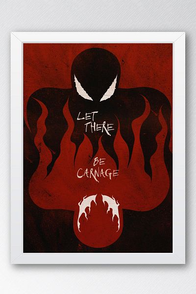 Saturn Επιτραπέζιο με πλαίσιο Venom - Επιτραπέζια αφίσα ταινίας Marvel
