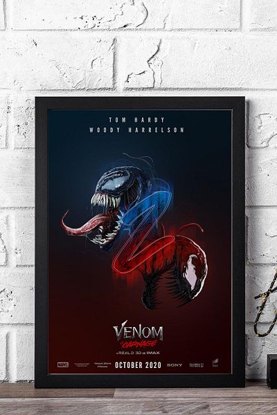 Saturn Pictură înrămată Venom - Pictură poster film Marvel