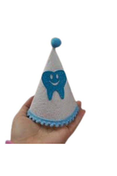 CNGZSHOP Erkek Bebek İlk Dişim Bebek Parti Şapkası Diş buğdayı Dişim çıktı Di...