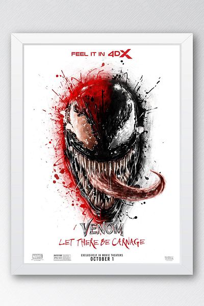 Saturn Pictură înrămată Venom - Pictură poster film Marvel