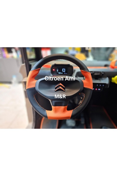 M&R TOPTAN ve PERAKENDE OTO KILIF AKSESUAR Citroen Ami Kaplama  Deri Direksiy...