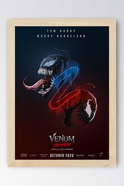 Saturn Pictură înrămată Venom - Pictură poster film Marvel