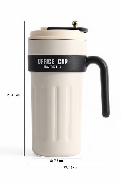 ROSECENTERBAZAAR 316 Quality Stainless Steel Thermos Mug, Insulated Thermos 650 Ml, Glass Thermos (Imported)