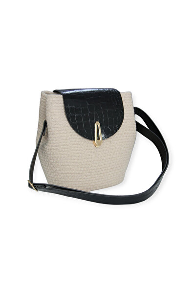 Hediyeninellitonu Juta de paie cu capac inel perforat - Geanta de tricotat cu...