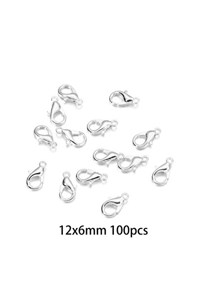 Choice مشبك فضي 8 ألوان 200 قطعة حلقات + 100 قطعة مجموعة مشابك مشبك جراد البح...