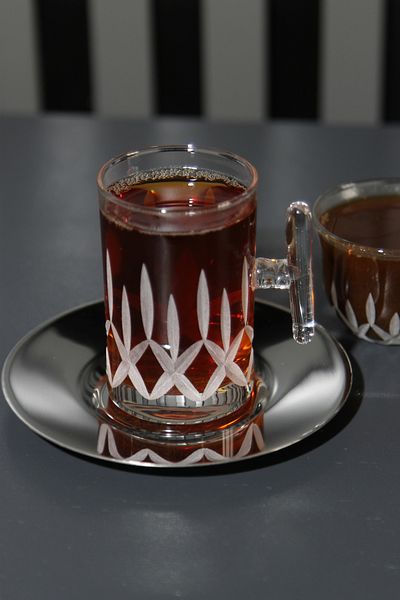 CHANZA HOME طقم شاي وقهوة مكون من 6 أكواب شاي ومجموعة قهوة 18 قطعة