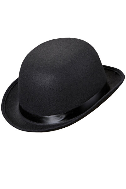 ReilaParty Pălărie tip melon în stil Charlie Chaplin Culoare neagră RP904