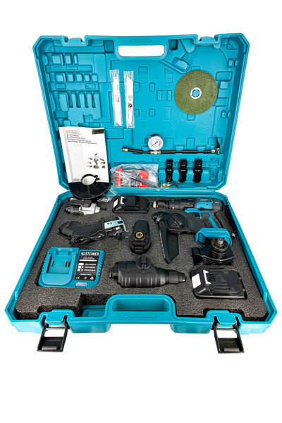 STEİNER 7 Başlıklı Set Spiral Taşlama Somun Sıkma Tilki Kuyruğu Dal Budama Akülü Vidalama Hava Pompası Hilti