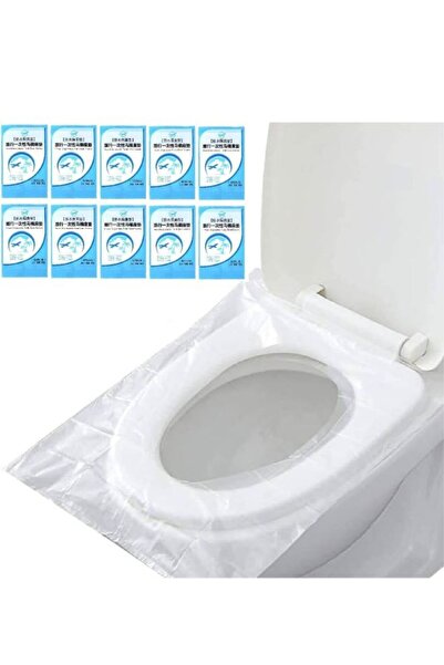 Generic 50 Pcs Disposable Plastic Toilet Seat Covers Waterproof Non-Slip Indi...