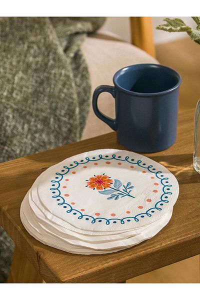 LC Waikiki LCW HOME Set of 20 Floral Printed Paper Napkins