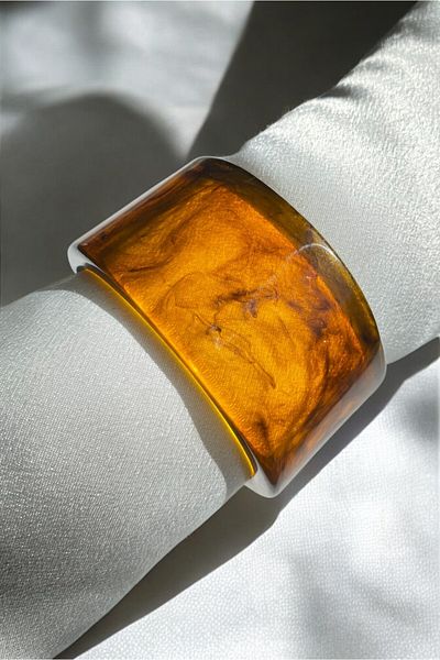 Diamara Designs Brown Patterned Women's Bone Bracelet
