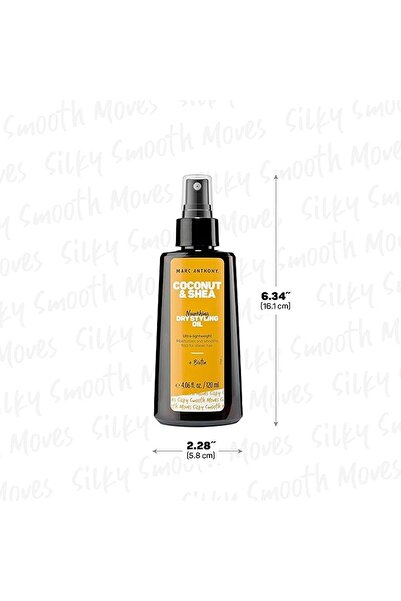 MARC ANTHONY Coconut And Shea - Nourishing Dry Styling Oil, Infused With Biotin - 120Ml