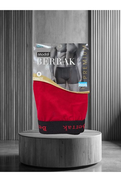 İntive Lingerie Berrak Premium Modal/Cotton Blend Ultra Comfortable Elastic Printed Waisted Men's Boxers
