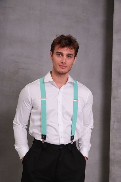 SuspenderS Water Green Men's Trouser Strap