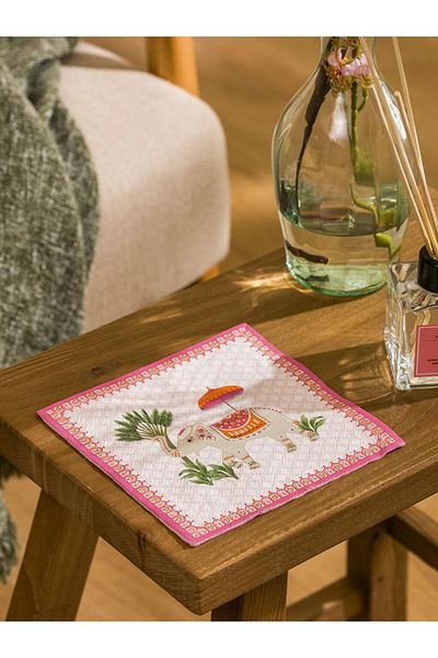 LC Waikiki Lcw Home Elephant Printed Paper Napkins 20Pcs
