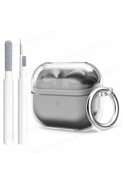 Choice جراب Buds 3 مع قلم لـ Buds 3 Samsung Galaxy Buds 3 Pro جراب شفاف ناعم من مادة TPU غطاء حماية مع