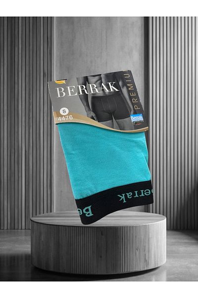 İntive Lingerie Berrak Premium Modal/Cotton Blend Ultra Comfortable Elastic Printed Waisted Men's Boxers