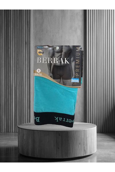 İntive Lingerie Berrak Premium Modal/Cotton Blend Ultra Comfortable Elastic Printed Waisted Men's Boxers