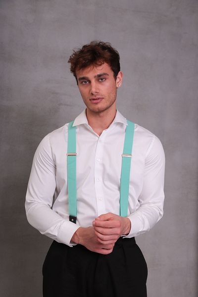 SuspenderS Water Green Men's Trouser Strap