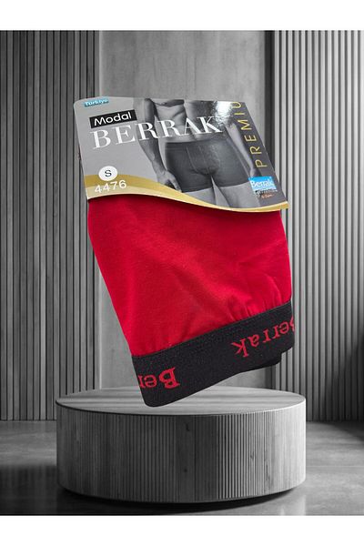 İntive Lingerie Berrak Premium Modal/Cotton Blend Ultra Comfortable Elastic Printed Waisted Men's Boxers