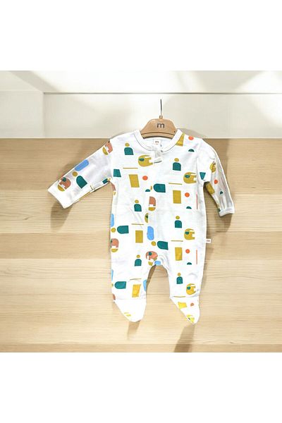 MİNİLOPPOO Baby Jumpsuit - Booties Detailed