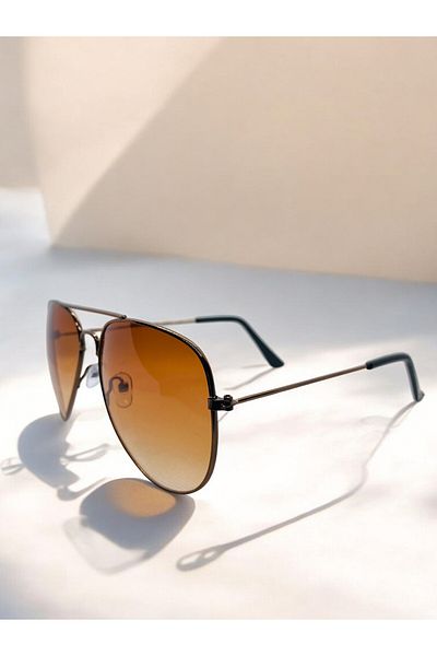 MİSE Damla Model Unisex Coffee Color Sunglasses New Season