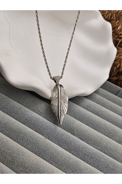 AURA Men's Necklace - Leaf Model