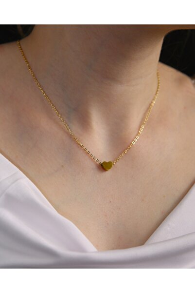 MARCİELO Accessories لمسة فولاذية أنيقة: قلادة بسيطة باللون الفضي مع تفاصيل ع...