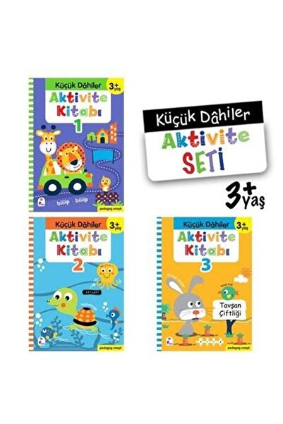 Küçük Dahiler Aktivite Seti 3+ Yaş 3 Kitap Takım / İndigo Kitap / Gülizar Ç.