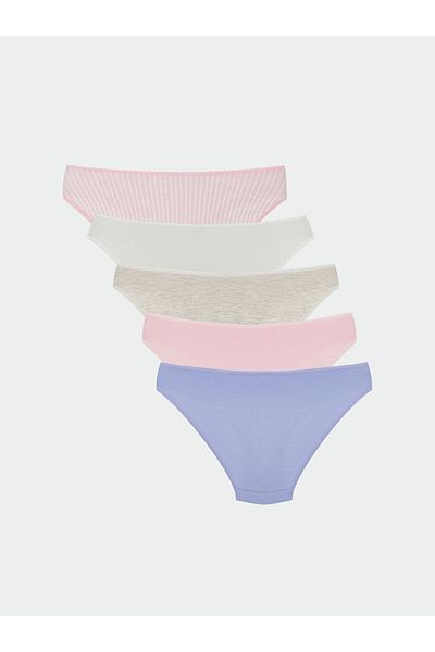 LC Waikiki LCW Young Pink εμπριμέ εσώρουχα μπικίνι 3 Συσκευασία