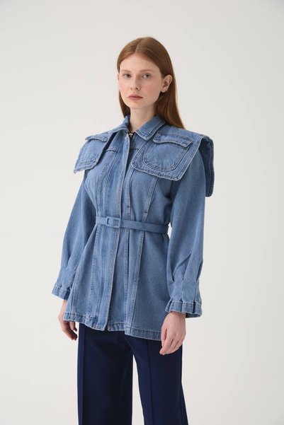 Büşra Ayhan Special Design Denim Jacket
