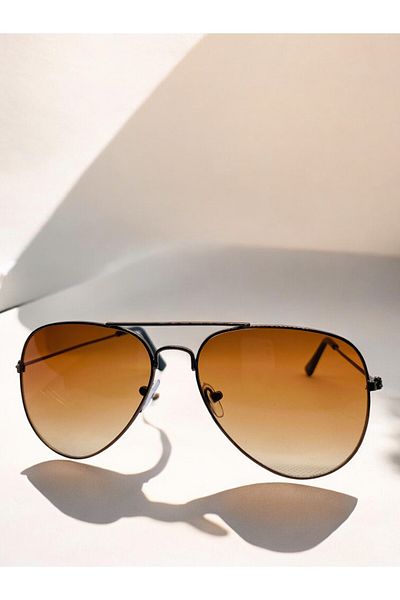 MİSE Damla Model Unisex Coffee Color Sunglasses New Season