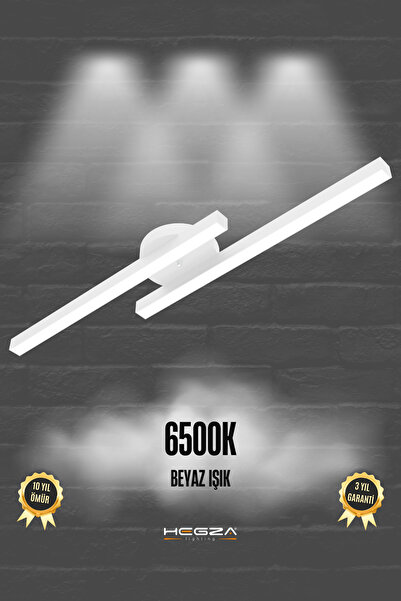 Hegza Lighting Marea ( Beyaz Kasa, Beyaz Işık ) Ledli Modern Plafonyer Led Av...