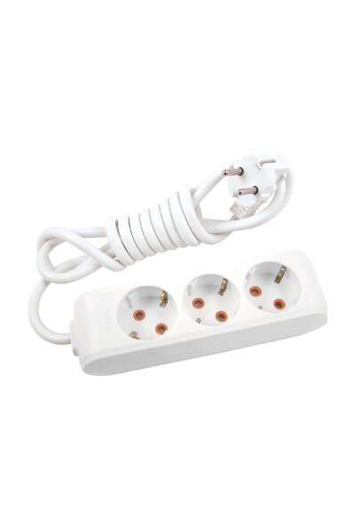 VİKO Viko Multi-Let Triple Socket with Grounded Cable 2 m