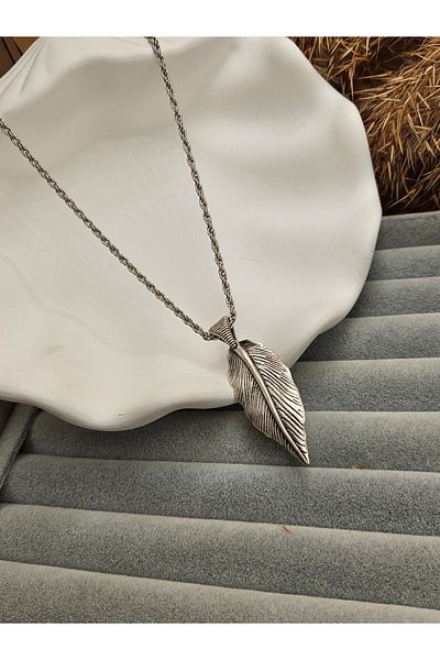AURA Men's Necklace - Leaf Model