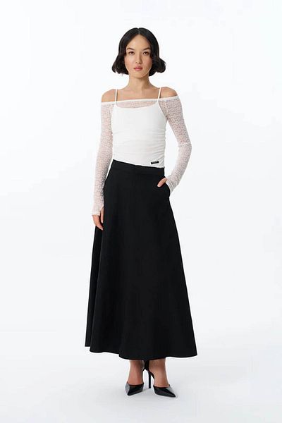 Quzu Black Women's Skirt Etk00023